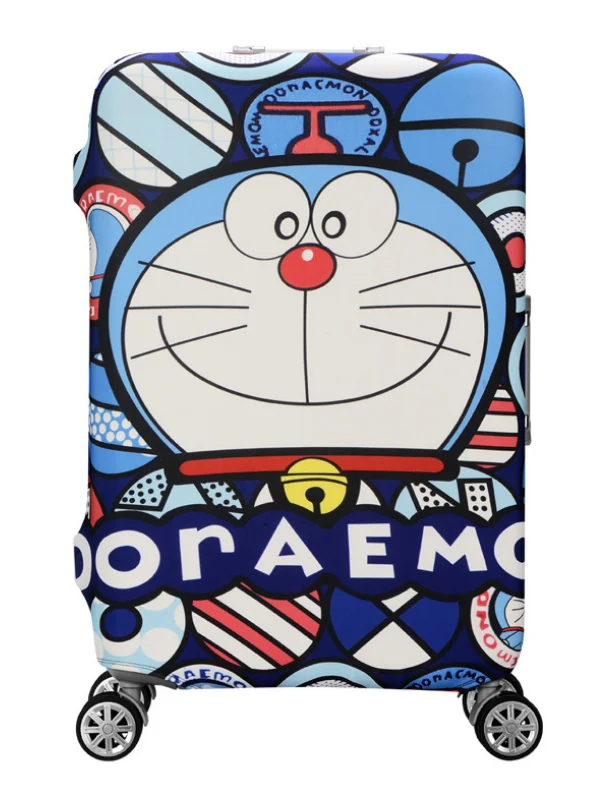 19-32 дюймов Doraemon эластичный утолщенный защитный чехол на чемодан, защитный чехол для пыли, чехол с рисунком, чехол для путешествий