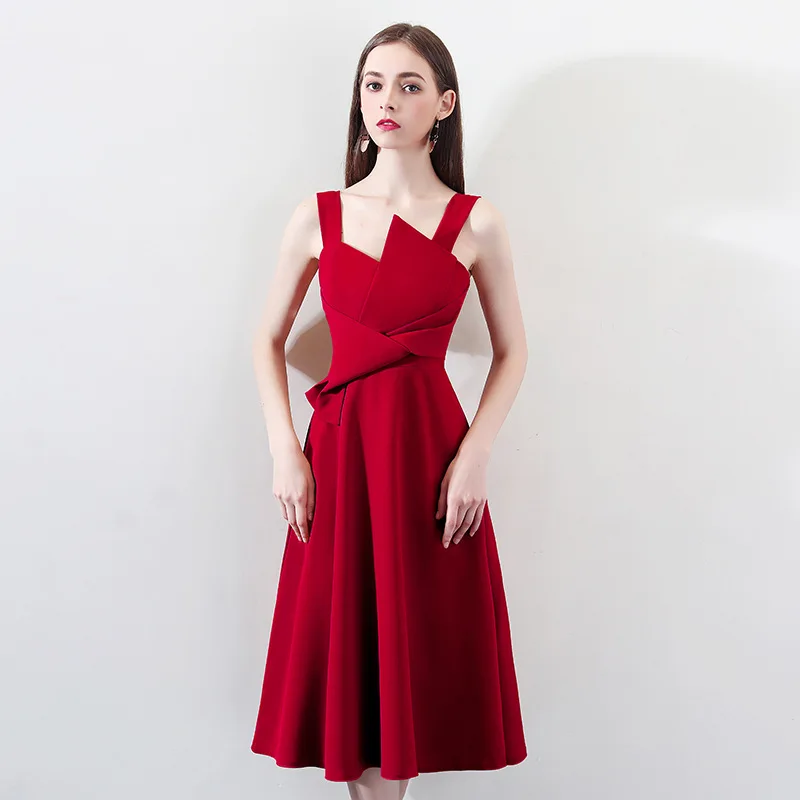 Vermelho Meia Manga Elegante Senhora Oriental Cheongsam