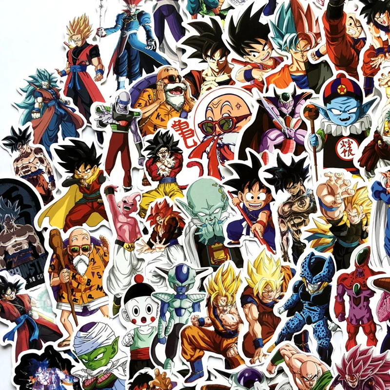 100pcs Seven Dragon Ball Cartoon Anime Luggage Stickers Waterproof Notebook Car Body Skateboard Laptop Stationery Anime Stickers 100pcs Seven Dragon Ball Cartoon Anime Luggage Stickers Waterproof Notebook Car Body Skateboard Laptop Stationery Anime Stickers