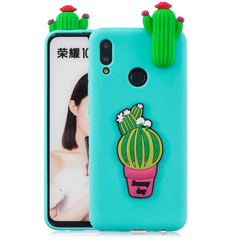 Huawei P Smart чехол для Coque huawei P Smart Psmart чехол 3D единорог кукла игрушки Мягкий силиконовый чехол для телефона s Etui - Цвет: B