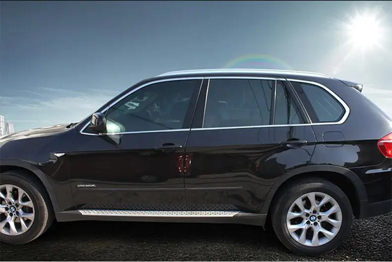 

Stainless steel Car Door Full Window Frame Window Sill Molding Trim Cover For BMW X5 E70 2008 2009 2010 2011 2012 2013