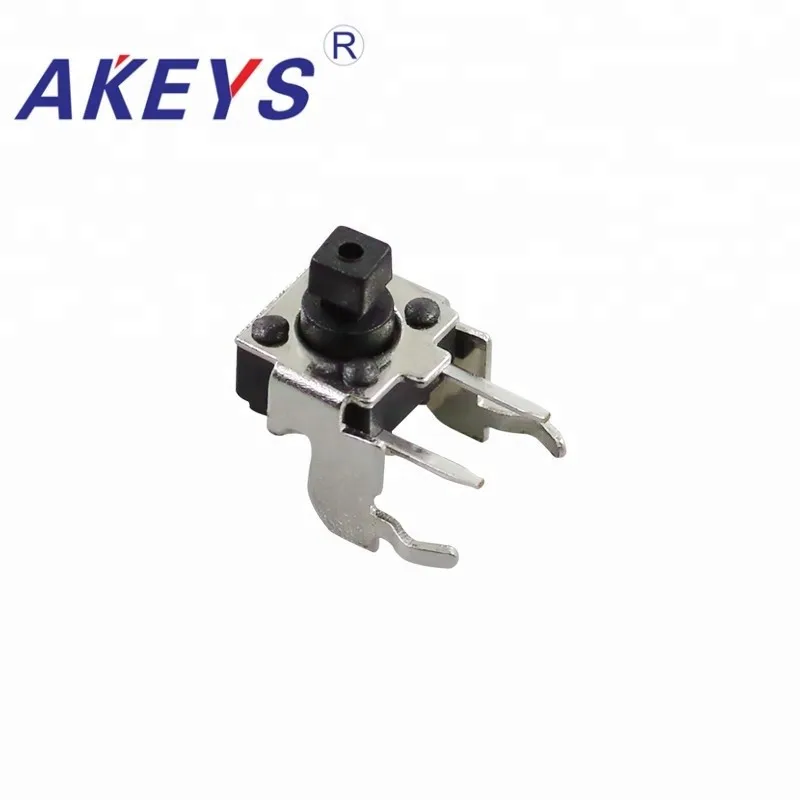 

100PCS TS-D014A 6*6 Momentary tact switch side insert side 2 pin with half bracket small switch square button