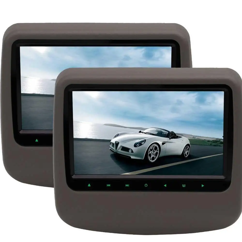 9"Car Headrest DVD Player with HDMI Dual Screen DVD Backseat Monitor 32