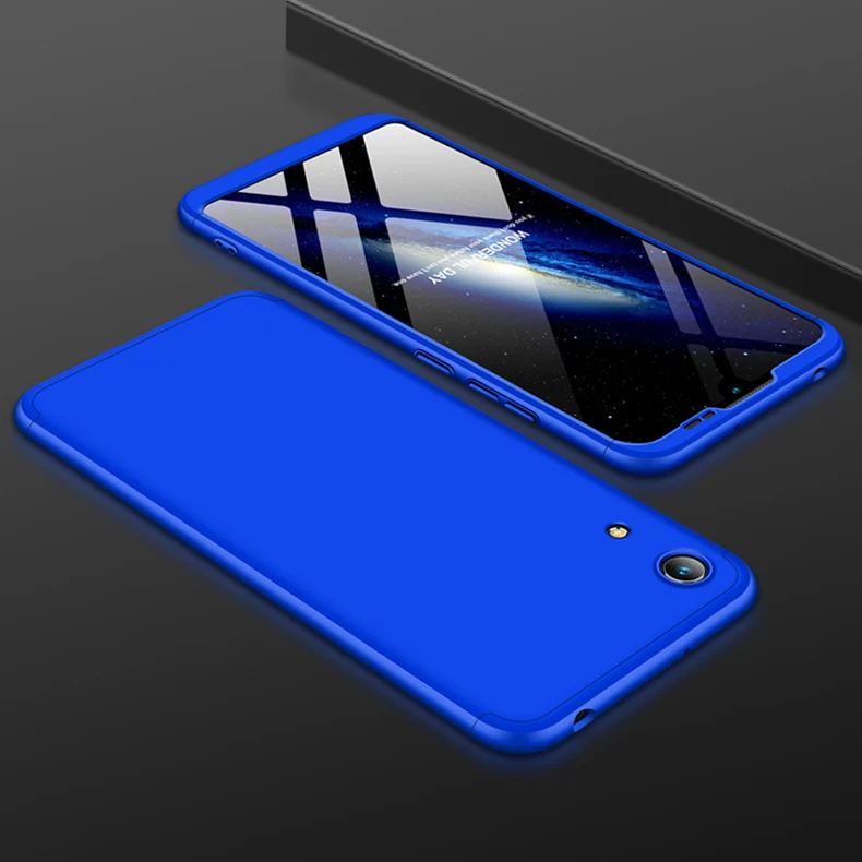 3 in 1 Case for Huawei Y6 Pro 2019 Cover Matte 360 Full Protection Slim Cover For Huawei Honor 8A Case Coque (19)