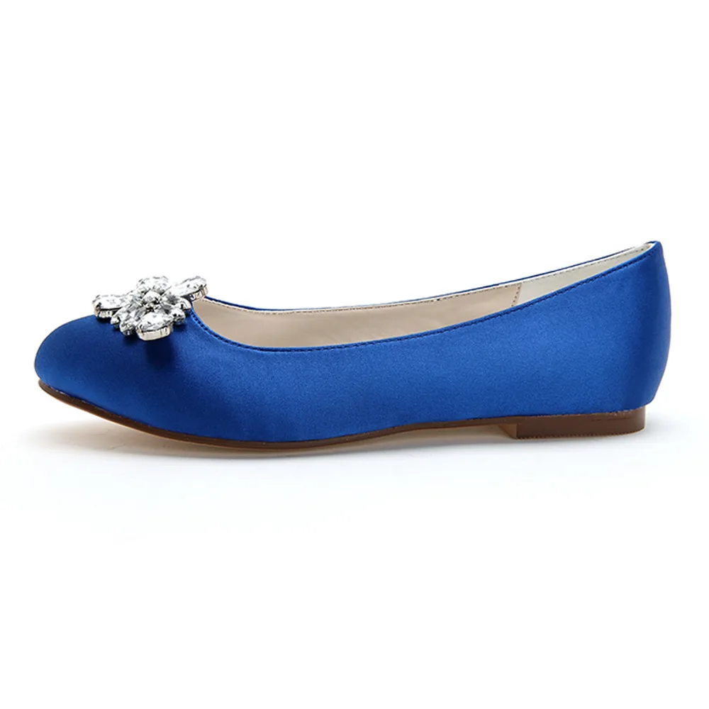 Argent Royal Mère Parti Creativesugar White champagne Blue ivory Femmes Sur red Plat Cristal Élégant Satin Bleu Gris purple De Glissement Grey Mariée silver Chaussures Noble Dames pure Casual zzqaU