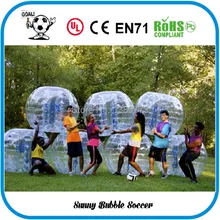 10 шт.(5red+ 5 синий+ 2 Воздуходувы) 1.5 м пузырь футбол, людской мяч, бампер мяч, Зорб мяч для продажи, футбол в шарах