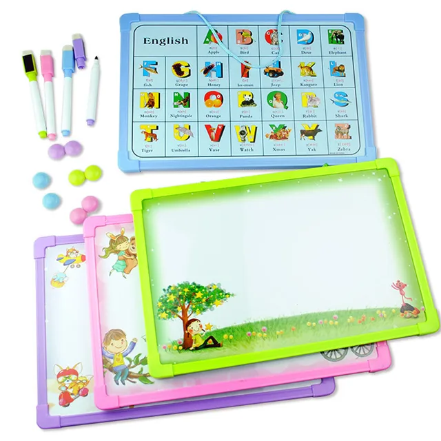 4pcs/lot Magnetic Home teach education small whiteboard