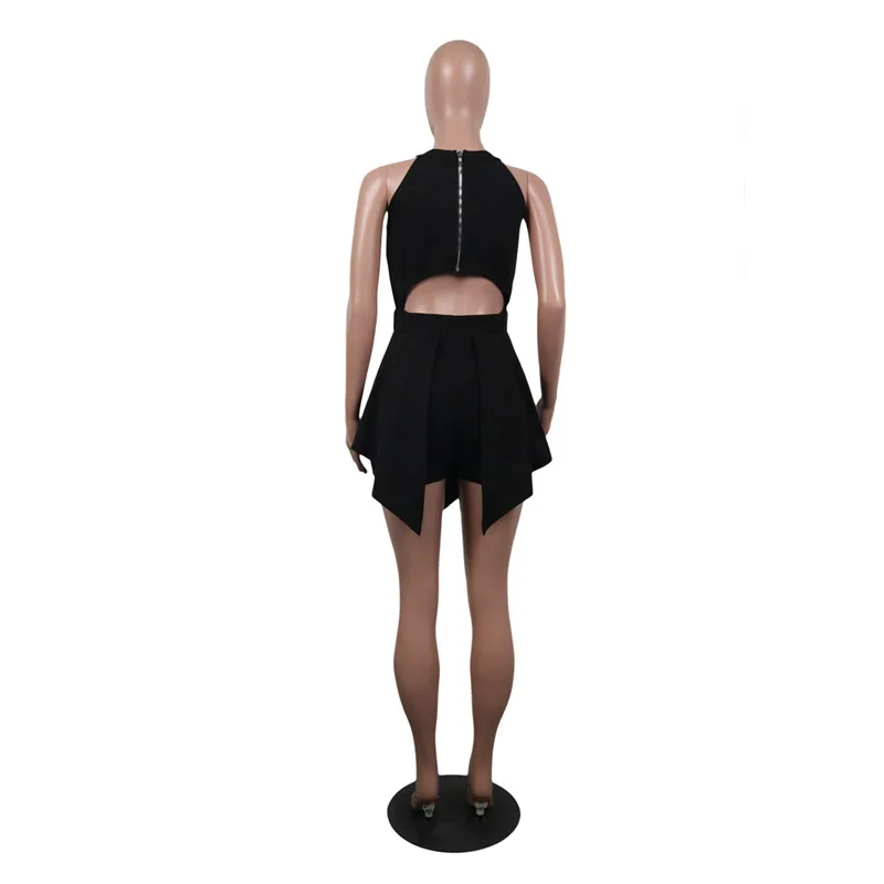 summer halter irregular rompers jumpsuit-9