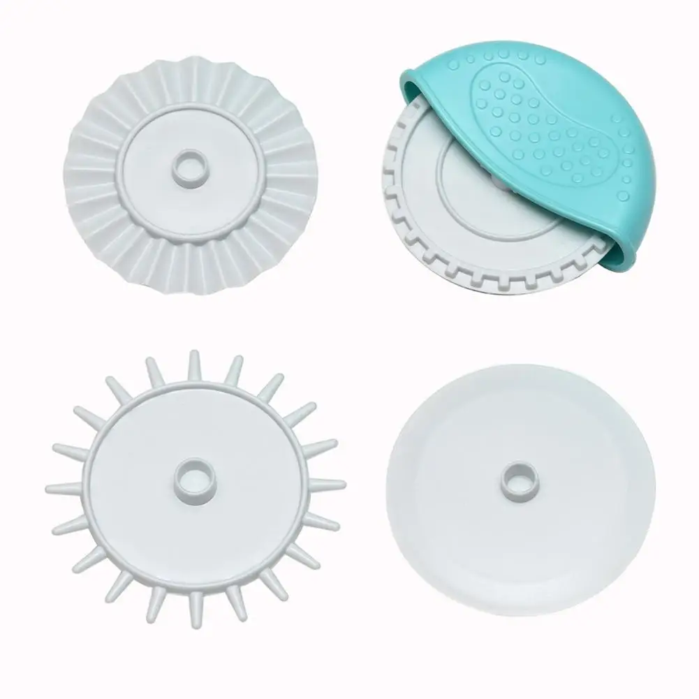 

4Pcs/Set Pizza Rolling Cutter Wave Dot Zipper Regular Embossing Roller Knife Cutter Pastry Wheels DIY Kitchen Baking Tools