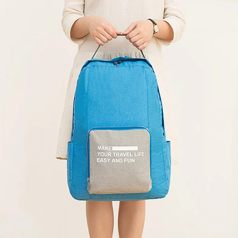 Унисекс Рюкзак Для Путешествий, школьный рюкзак для ноутбука, полиэстеровый портативный складной водонепроницаемый рюкзак для мужчин и женщин, багаж, дорожные сумки