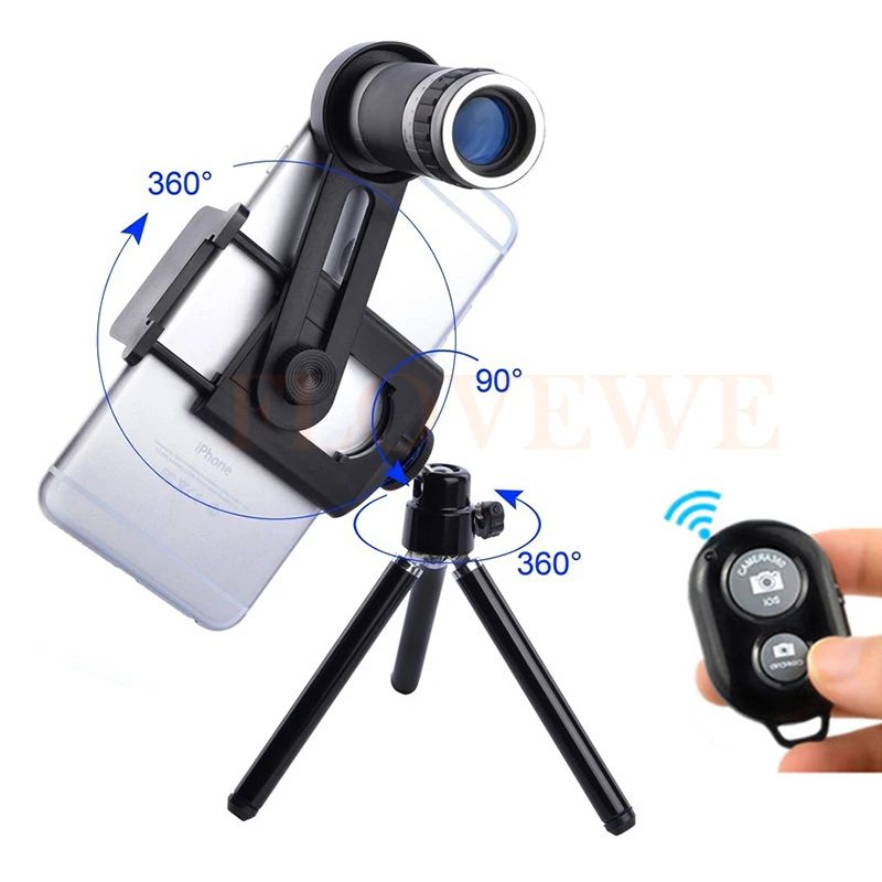 Phone Lentes Kit 8X Lens Zoom Telephoto Lenses Telescope With Clips