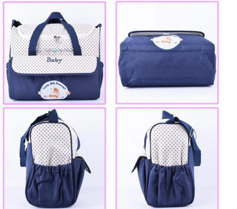 MOTOHOOD 5pcs Baby Diaper Bags Sets For Mom Maternity Bags High Capacity Multifunction Travel Nappy Bag Organizer Zipper   (3)