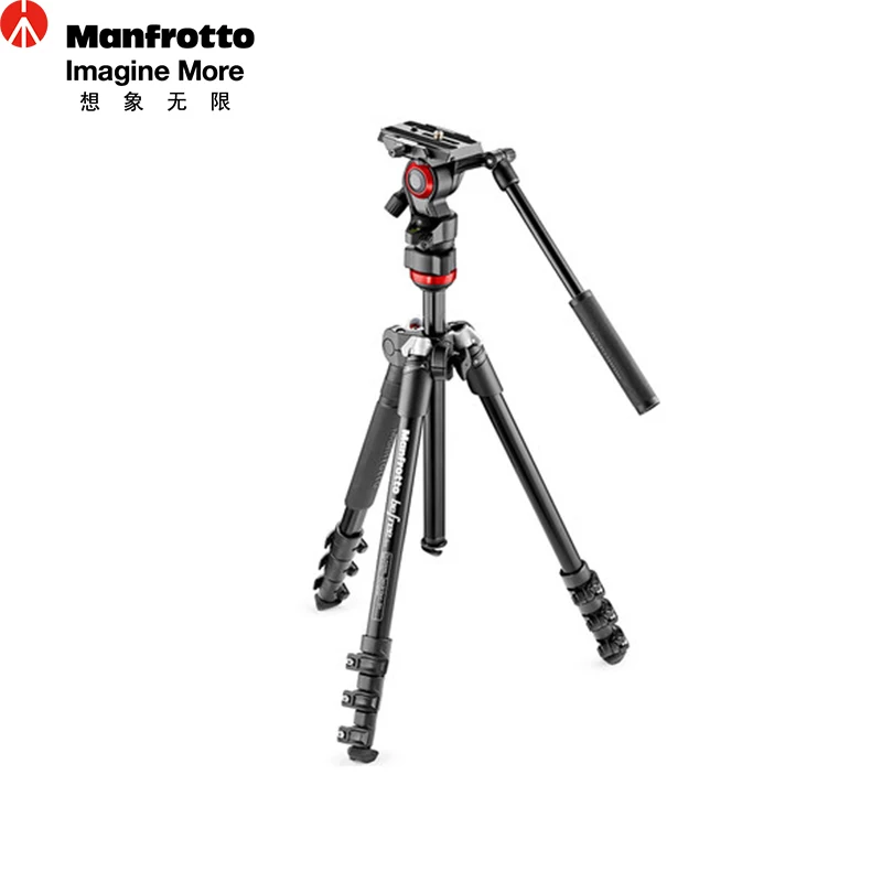 Manfrotto MVKBFR LIVE Aluminum Tripod Kit Professional Mobile Tripod