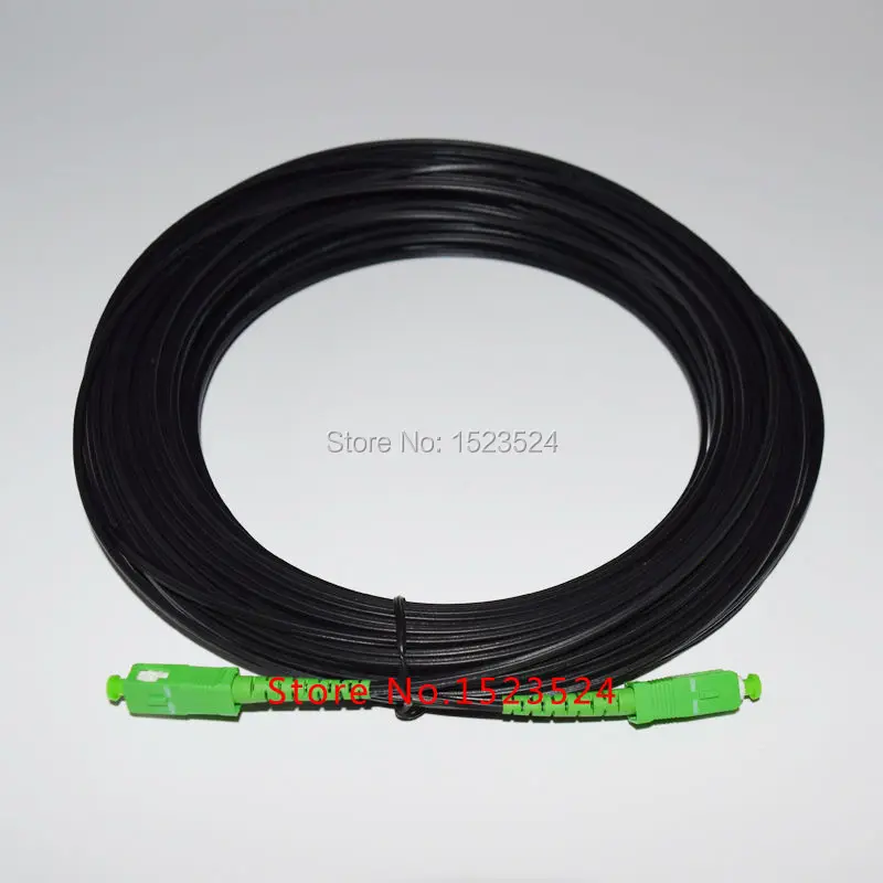 

Free Shipping Indoor 50 Meters Fiber Optic Drop Cable Patch Cord SC/APC to SC/APC SM SX Fiber Optic Jumper Cable