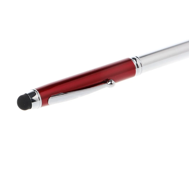 3в1 емкостный сенсорный экран Стилус Шариковая ручка светодиодный фонарик для Ipad Iphone