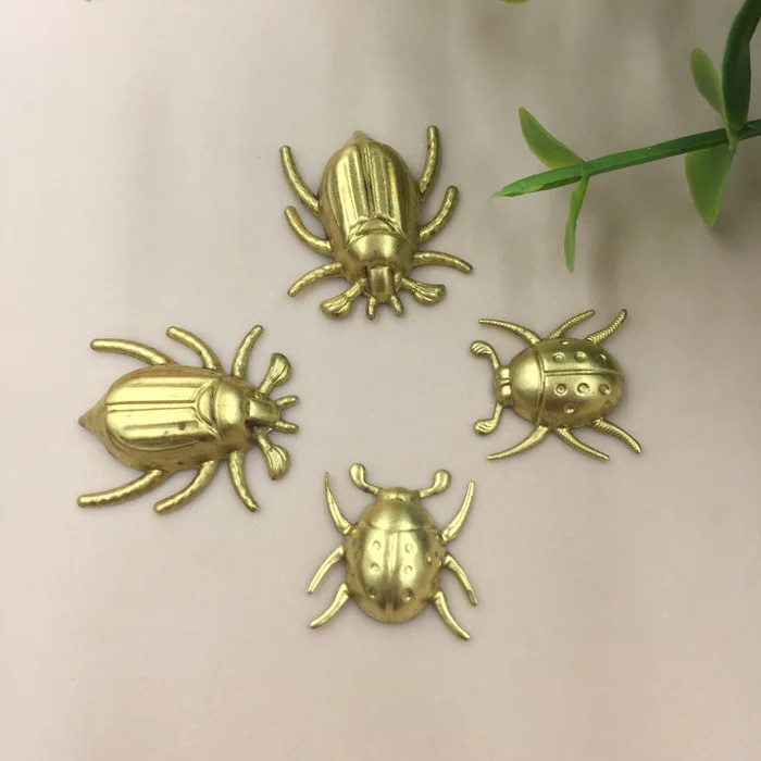

Brass copper Cupric ladybug charms