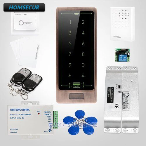 

HOMSECUR New IP67 Fully-Potted RFID Access Control Set With 0-255s(adjustable) Opening Time+Anti-tamper