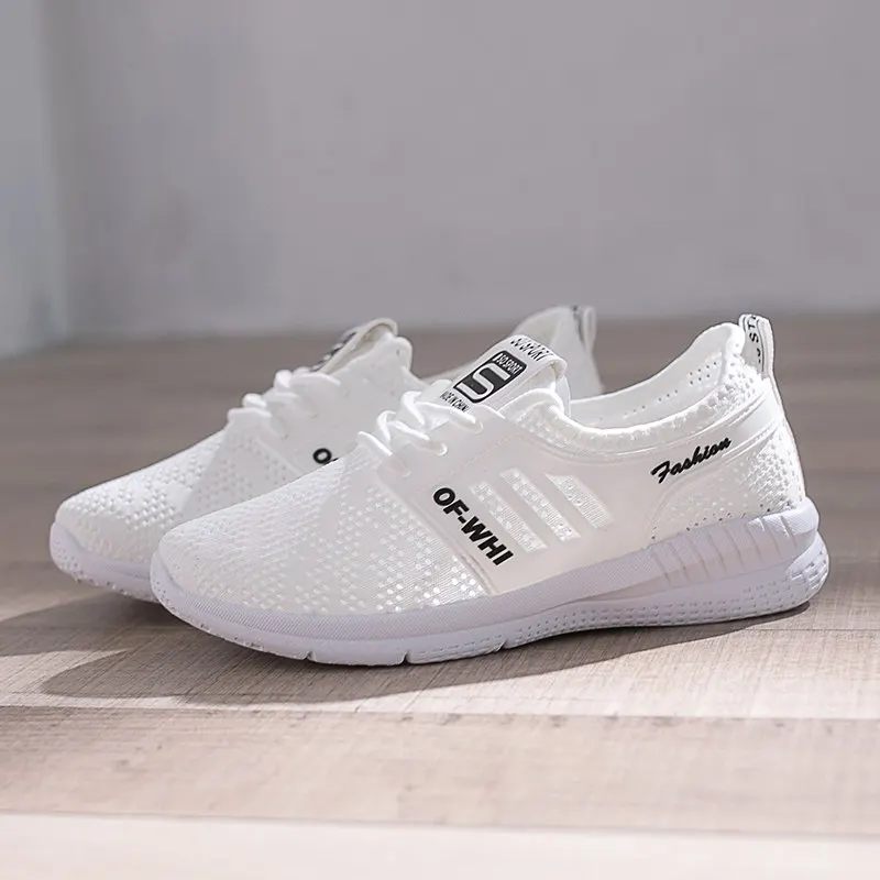 

Breathable Women Walking Shoes Air inside Ladies Sports Shoes Lightweight Fitness baskets sport Walking Athletics White Sneakers