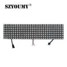 SZYOUMY WS2812B Светодиодная панель Чип 8*8 см 8*32 см 16*16 см пикселей WS2812 полноцветный адресуемый светодиодный дисплей экран панель модуль