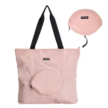 Для женщин складная сумка для покупок в супермаркете Портативный большой Ёмкость сумка дорожный мешочек для хранения Повседневное молния сумки для женщин