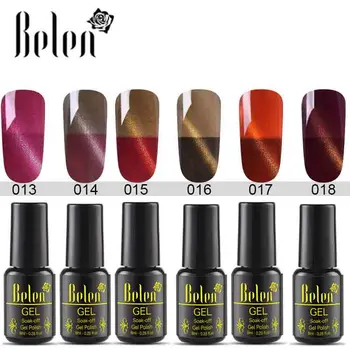 

Belen 8ml 6pcs Set Magnet Cat Eye Thermal Color Change Nail Gel Polish Kit Hybrid Lucky Semi Permanent Enamel Varnish Lacquer