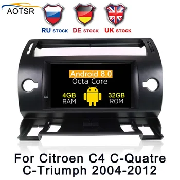 

IPS Screen Android 8.0 Car DVD multimedia Player Head unit For Citroen C4 / C-Quatre /C-Triumph 2004 - 2012 car radio stereo BT
