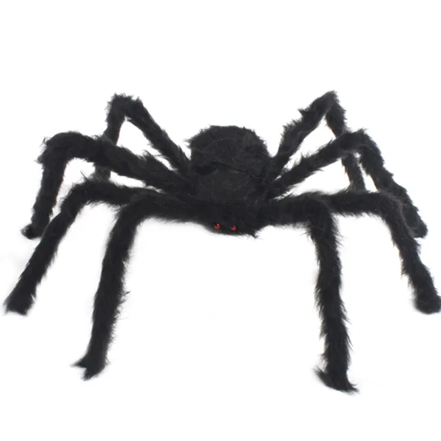halloween decoration horror toys realistic black spider pranks bar practical jokes toys funny furry spider gifts