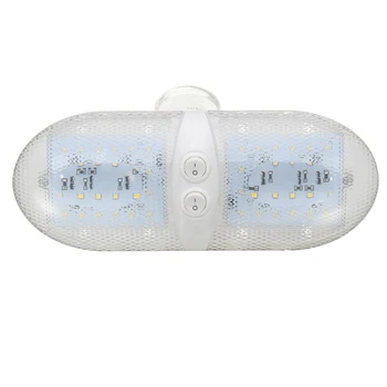 

Car LED Interior Dome Light Plastic White Ceiling Reading Lamp for 12V RV Boat Yacht Camper