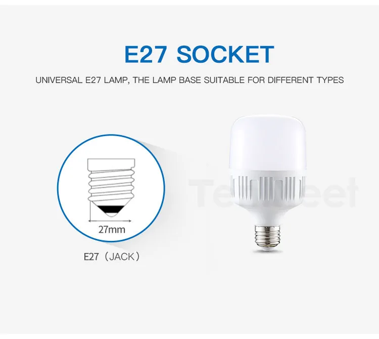 Лампада светодиодный лампочка переменного тока 220 в 240 В 5 Вт 10 Вт 15 Вт 20 Вт 30 Вт 40 Вт 50 Вт высокие яркие светодиодные лампы E27 свет белый Bombillas