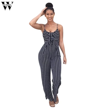 

Womail Jumpsuit Playsuits Summer Fashion Womens Clubwear Strappy Striped Playsuit Bandage Bodysuit Party Jumpsuit 2019 May7