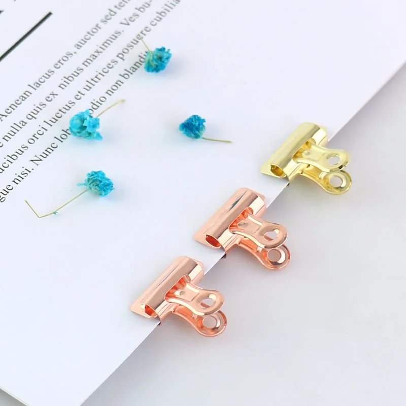 

TUTU binder clip office paper stainless steel rose gold sliver metal clips sizes 25mm office & school supplies stationery H0110