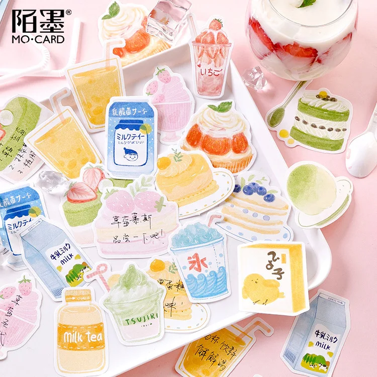 

30pcs Cute Strawberry series Kawaii Matcha Series Dessert N Times Indexes Memo Pad Sticky Notes Bookmark School Office Supply