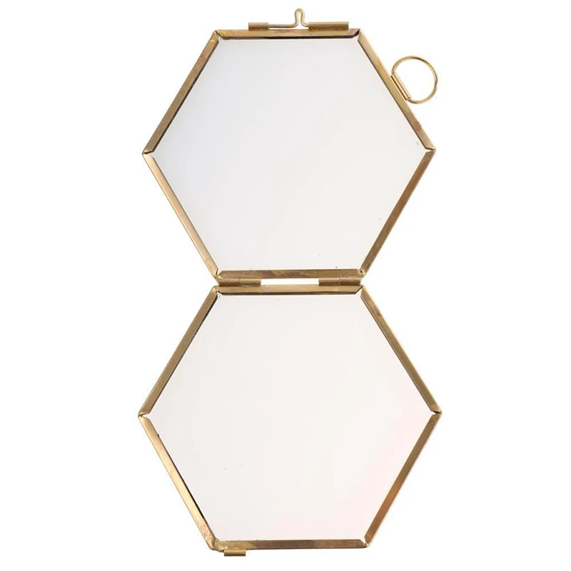 Металлическая и Стеклянная фоторамка с орнаментом подвесной портрет перья