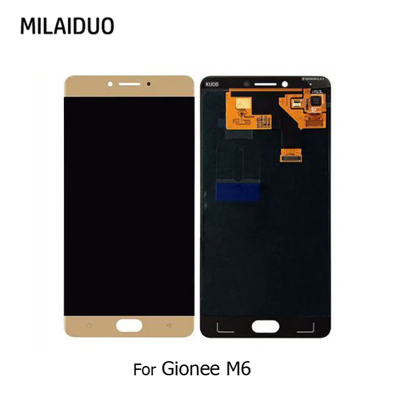 

AMOLED For Gionee M6 GN8003 LCD Display OLED Touch Screen Digitizer Assembly Replacement Gold No Frame 5.5
