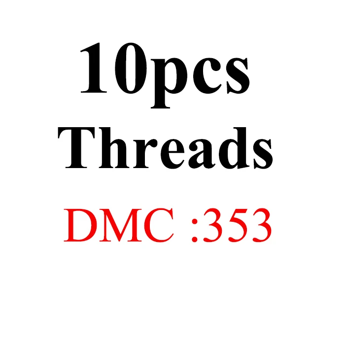 Oneroom 1th, многоцветные DMC340-433 10 шт. 8 м длина нить крестиком Хлопок Шитье, моток пряжи вышивка нить Набор для вышивания - Цвет: 10pcs-DMC353