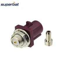 Superbat 10 шт. Fakra припой перегородка штекер для фиолетового автомобиля сотовый телефон GSM