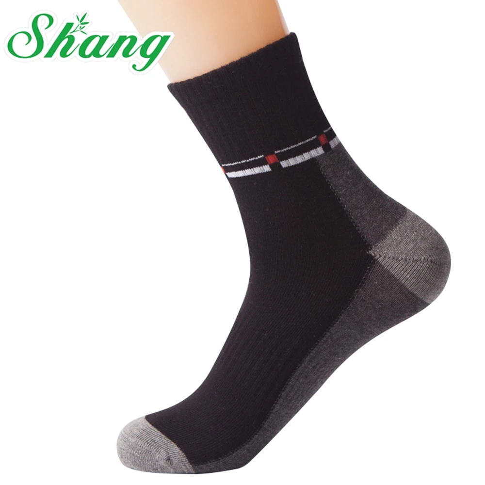 

Shang Brand men Sports socks Combed cotton socks men's pure cotton breathable socks men's elite socks LQ-55