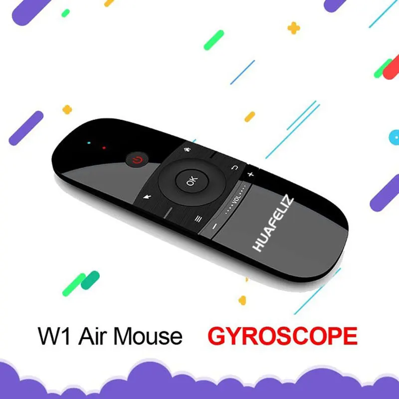 2 4G Air Mouse W1 Беспроводная Клавиатура Fly Rechargeble мини пульт дистанционного управления