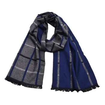 

Guttavalli Fashion Men Plaids British Stripes Woven Long Warm Shawl Winter Geometric Scarves Male Checks Cotton Chevron Scarf