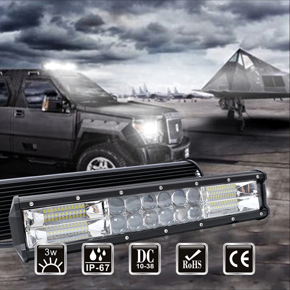 

Led Bar Worklight Working Light Driving Lights Auto Accessories Werklamp Ramp Lightbar Spotlight Offroad 6500k 60W 240W 12V