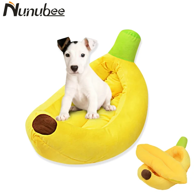 Nunubee Banana Dog Bed Pet Beds Sofa Cushion Supplies Warm Dog House