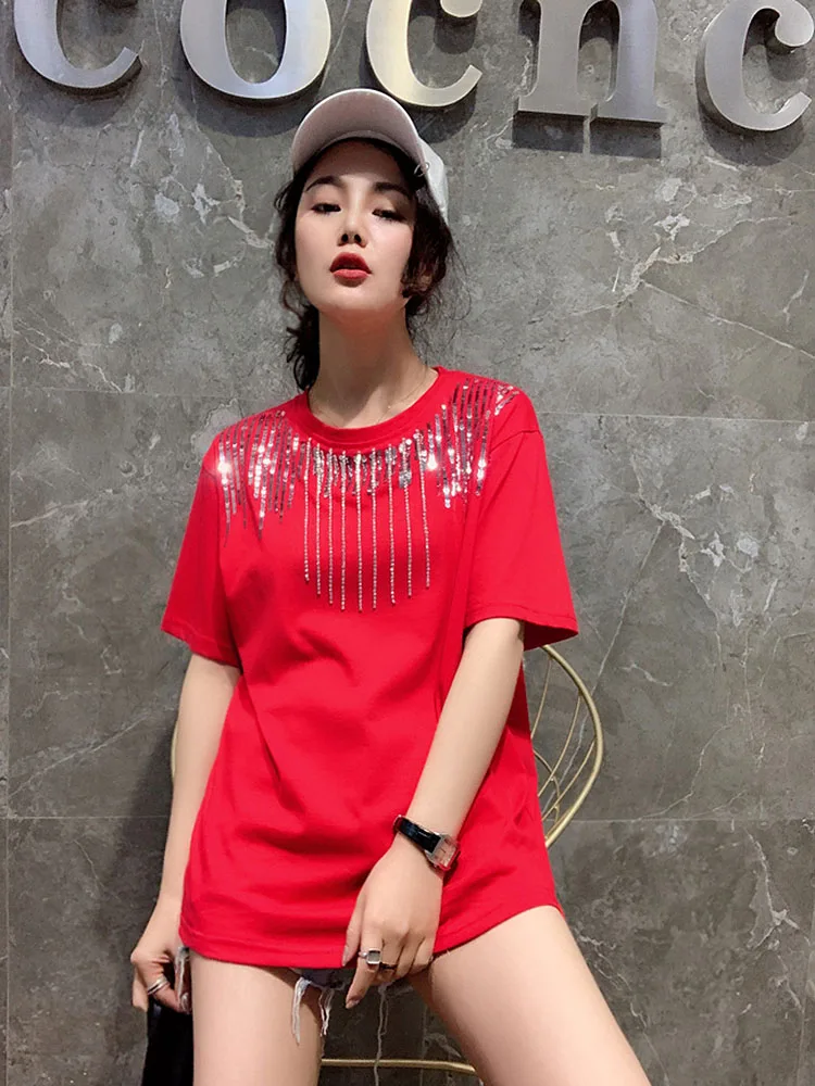 Camisetas verano mujer 2019 Женская одежда футболка poleras плюс размер modis женская с