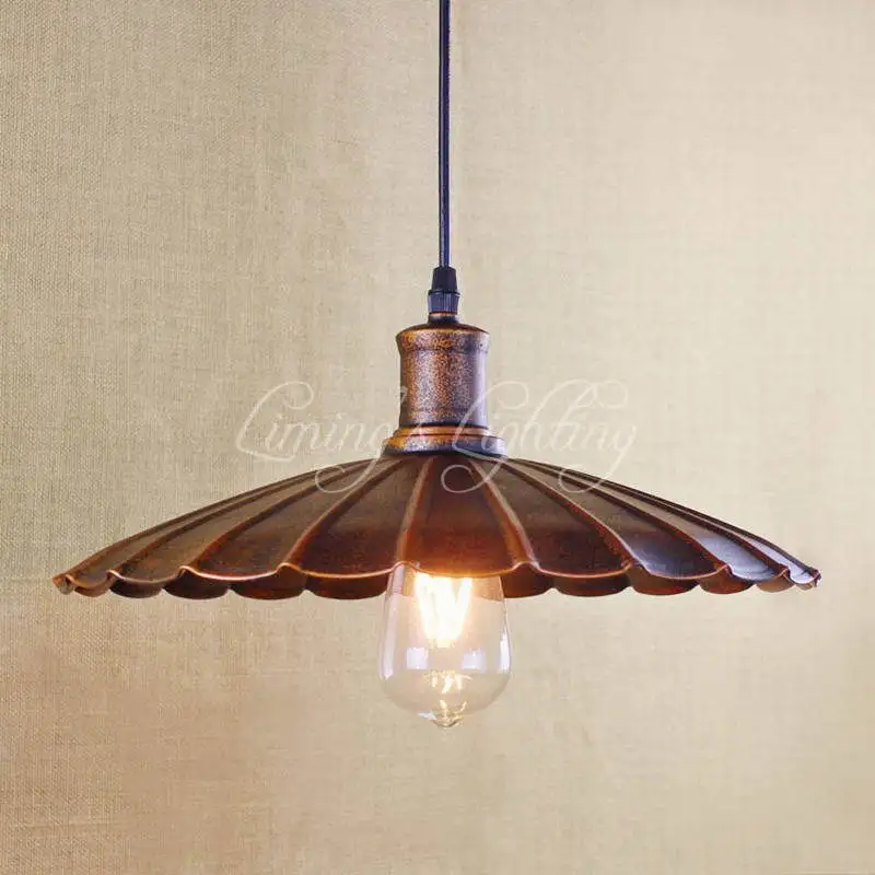 

Retro Pendant Lamp Edison Simple Vintage Metal Cover Lamp For Kitchen Lights Cabinet Living dining Room Shop/coffee Shop office