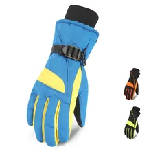 Зимние новые стильные перчатки женские Холодостойкие утолщенные бархатные ветрозащитные водонепроницаемые уличные лыжные перчатки