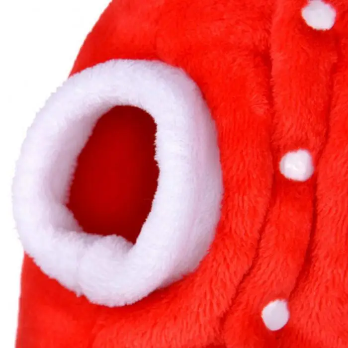 Newly Pet Dog Red Christmas Cartoon Elk Hooded Coat Jacket Winter Dog Cat Coat Pet New Year Clothes