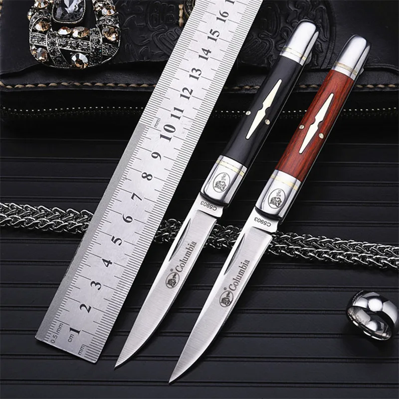 2018 New Wood Handle Outdoor Tactical Folding Fruit Knife Self-defense Wilderness Survival Small Fixed Hunting Knives EDC Tools 2018 New Wood Handle Outdoor Tactical Folding Fruit Knife Self-defense Wilderness Survival Small Fixed Hunting Knives EDC Tools