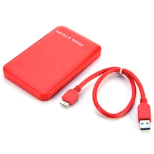 2," USB3.0 SATA3.0 HDD корпус жесткого диска чехол внешний HDD коробка инструмент бесплатно 6 Гбит/с поддержка 3 ТБ UASP протокол красный