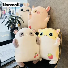 Фрукты подушка для животных плюшевая чучела панда кошка свинья кролик стоящий объёмный животные чучела Бросок Подушка-валик Декор 52 см