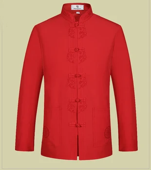 

Brand New Arrival Fashion Chinese Traditional Men's Mandarin Collar Embroidery Jackets Coats S M L XL XXL XXXL MTJ2015080