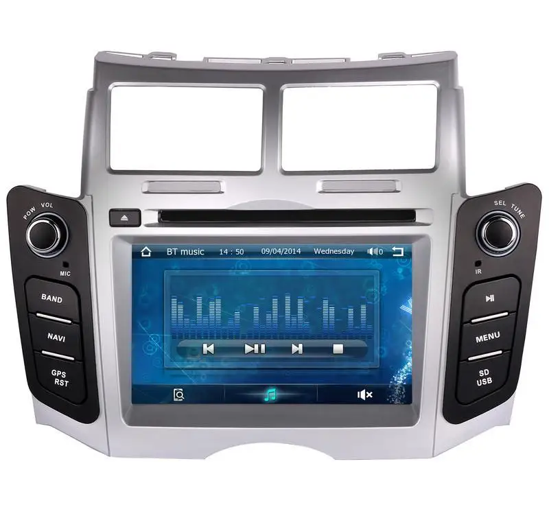 Discount 7" Car DVD player with GPS(opt),audio Radio stereo,car multimedia headunit for TOYOTA YARIS 2005 2006 2007 2008 2009 2010 2011 4